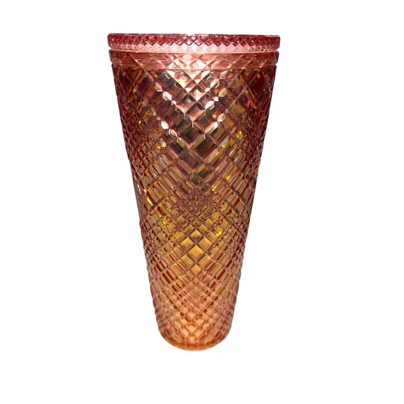 Starbucks 24 oz Iridescent Cold‎ Cup - Rose Gold 2021 Holiday Cup - Picture 2 of 8